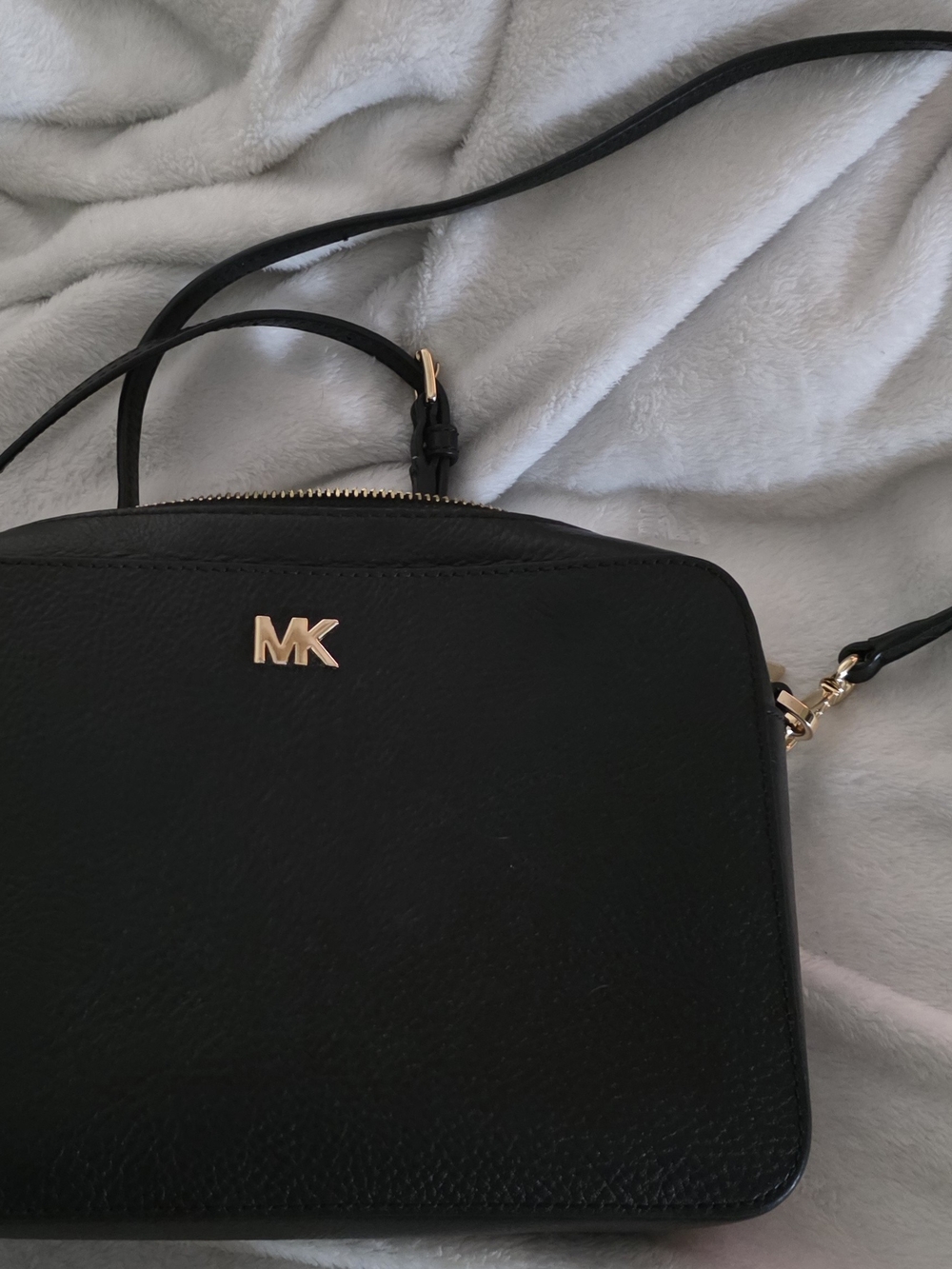 Michael Kors Black Leather Crossbody Bag